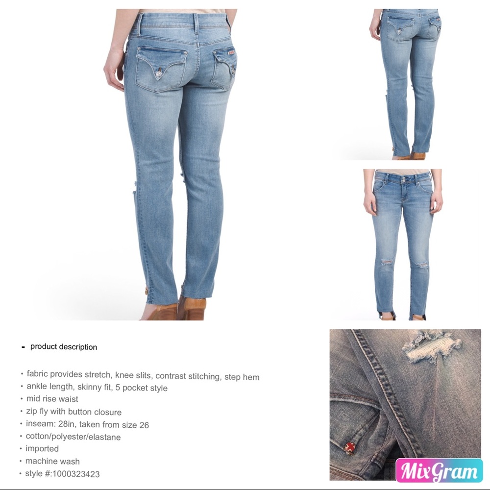 🌹HUDSON MID-RISE CAT 🐈 SKINNY JEANS 👖 🌹
